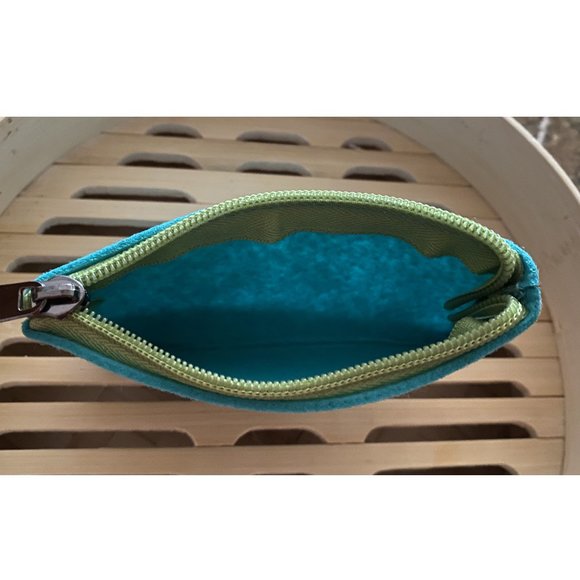 Verdict Teal Felt Coin/ Card Pouch NWOT - Picture 4 of 7